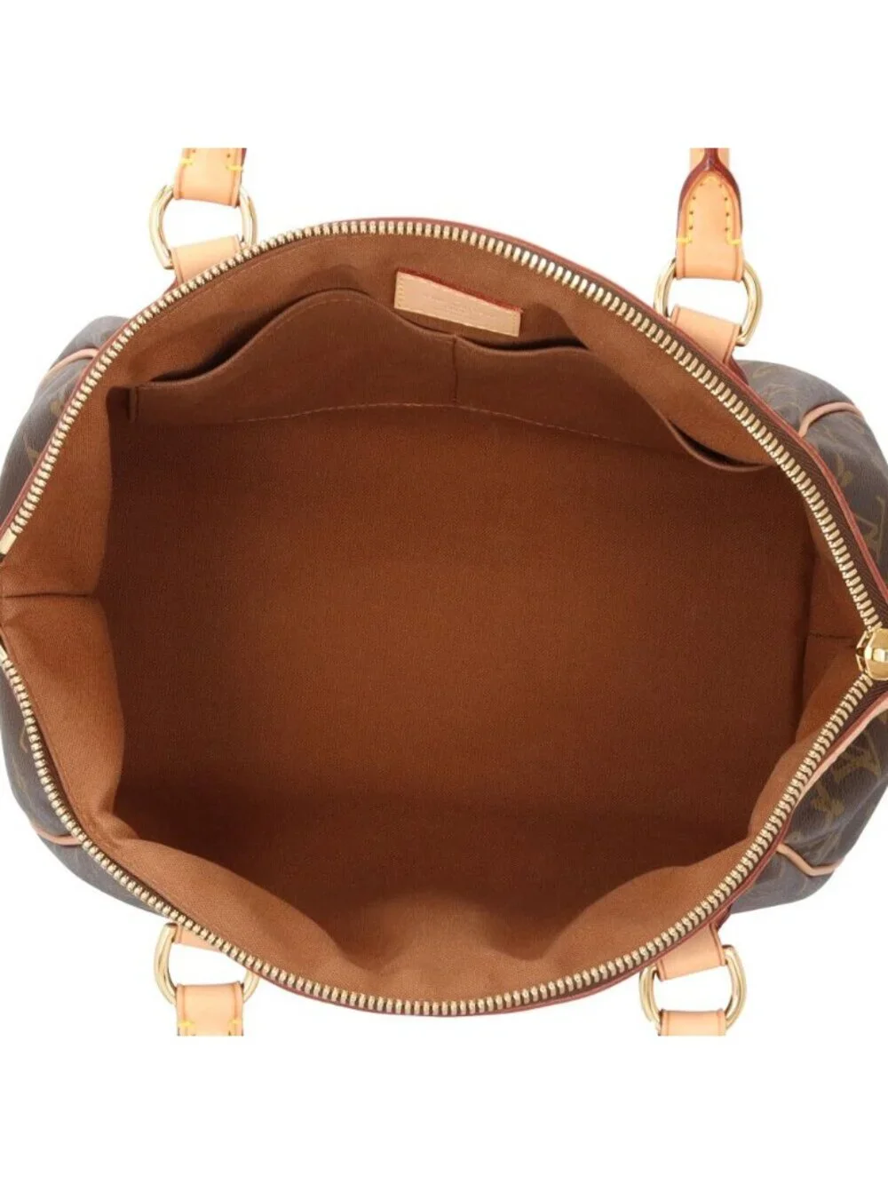 Louis Vuitton Tivoli PM Monogram Handbag Canvas Brown